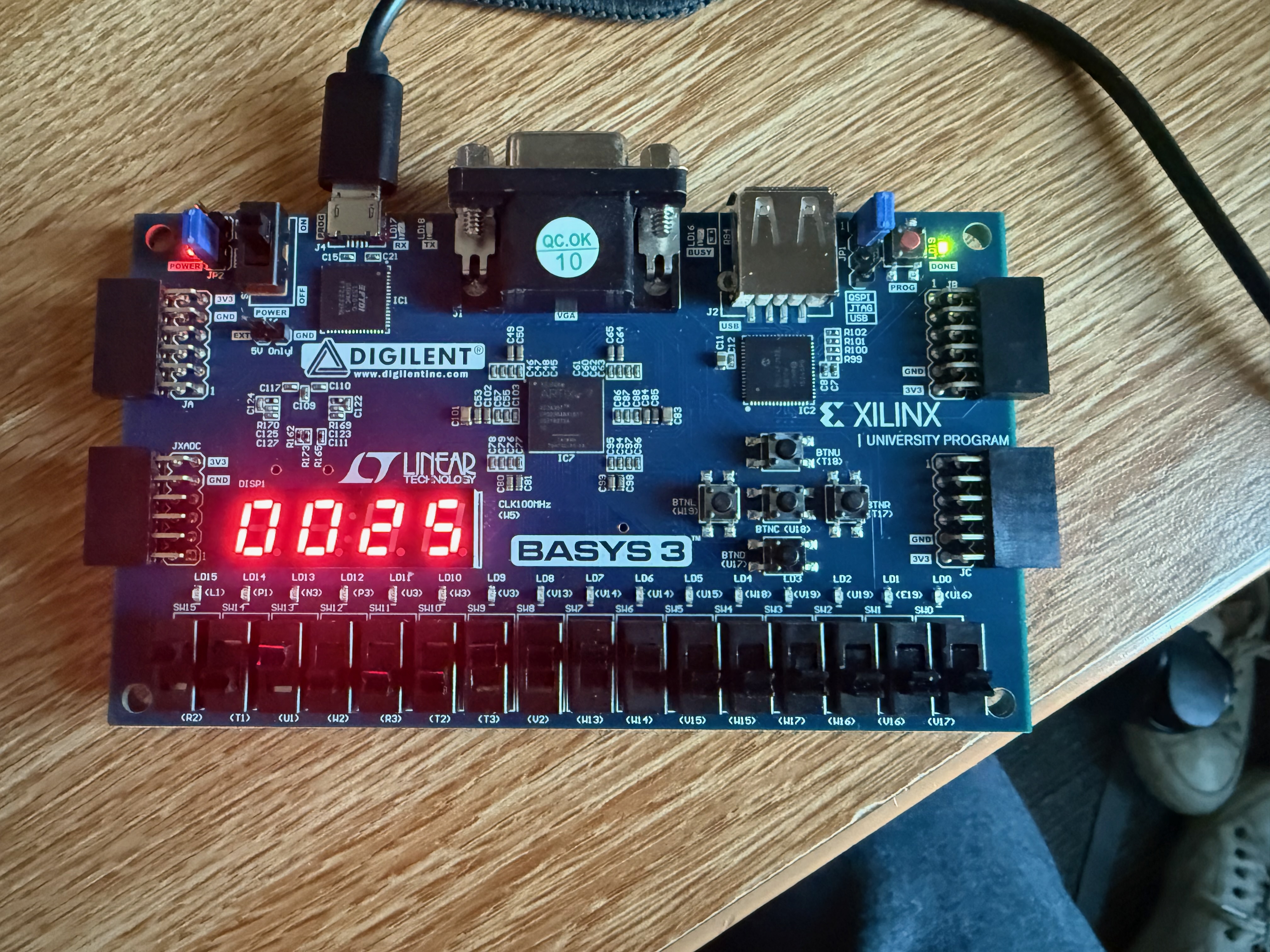 Simple Calculator on Basys 3 FPGA