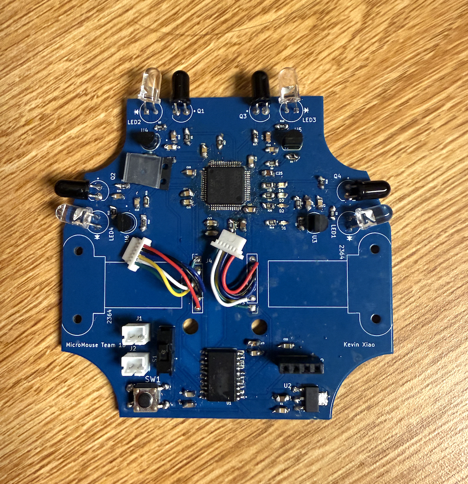 PCB with some components soldered